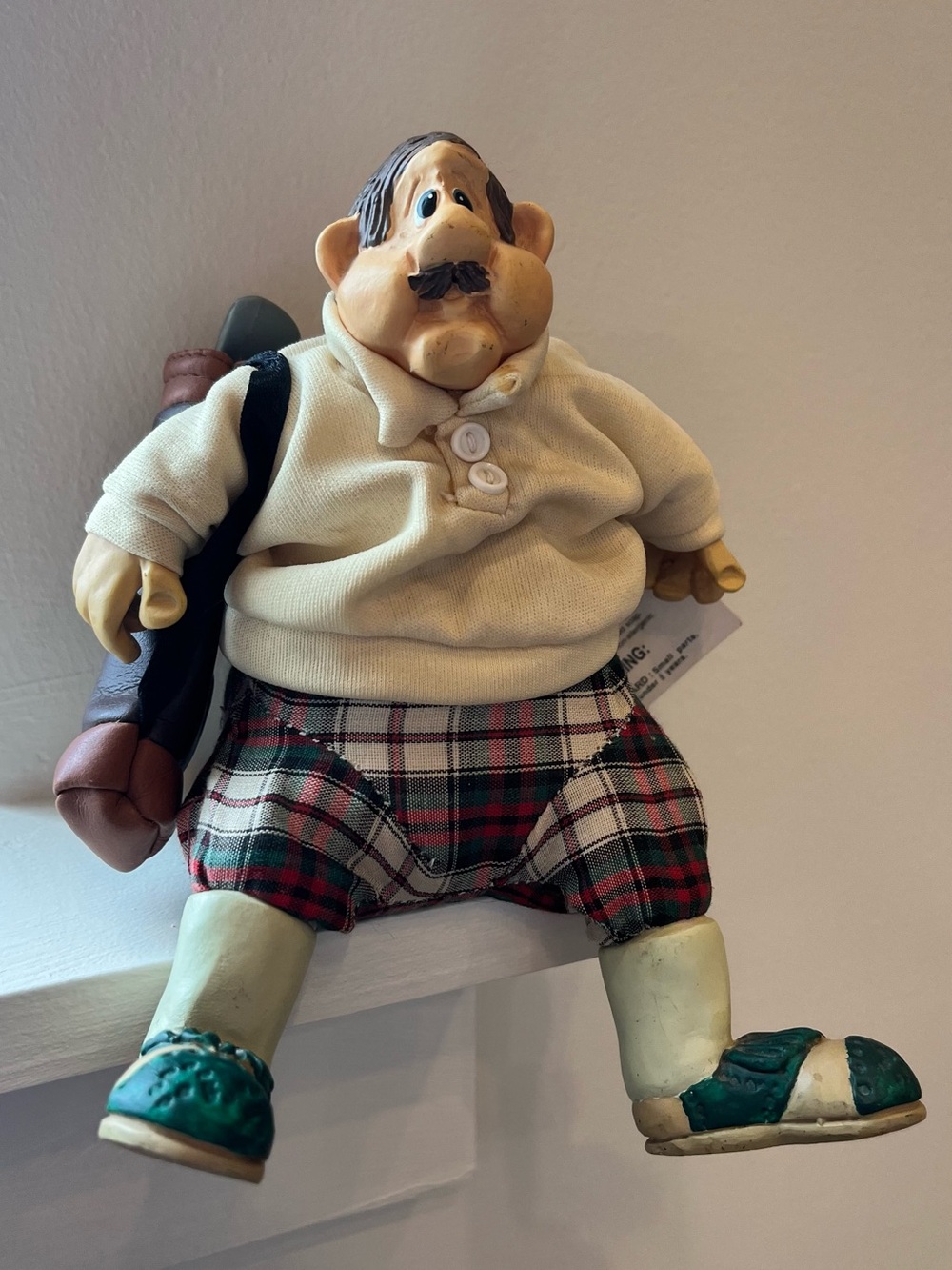 Vintage "Stew Mulligan" Golfer Shelf Sitter